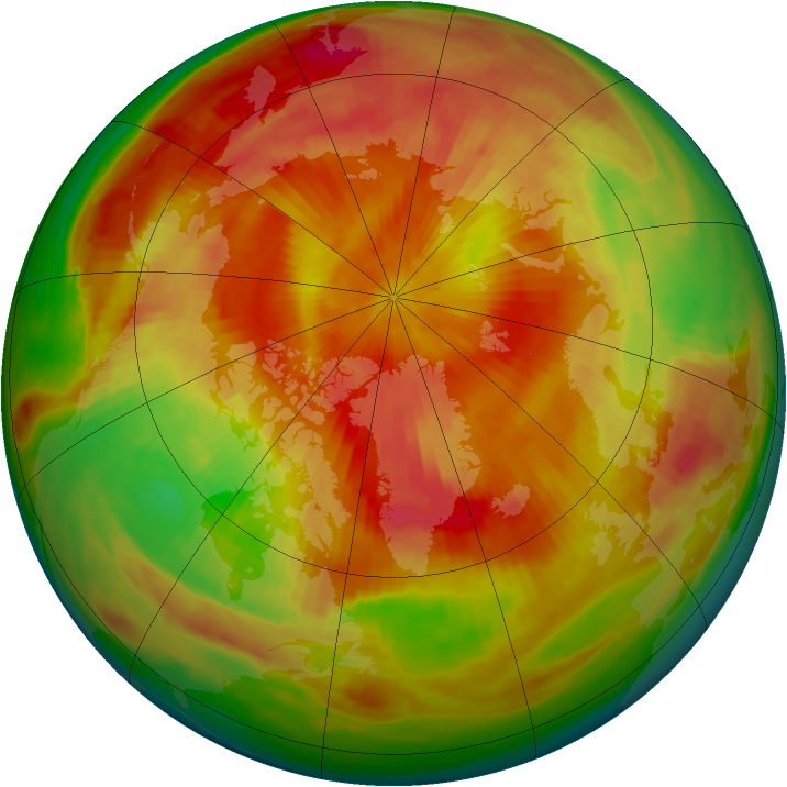 Arctic ozone map for 26 April 1980